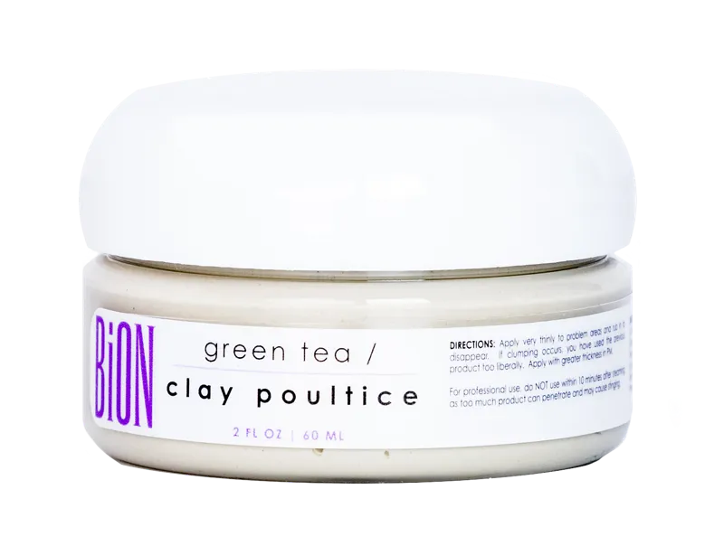 BiON Green Tea Clay Poultice — professional skin care at Uneka Facials, Lodi CA